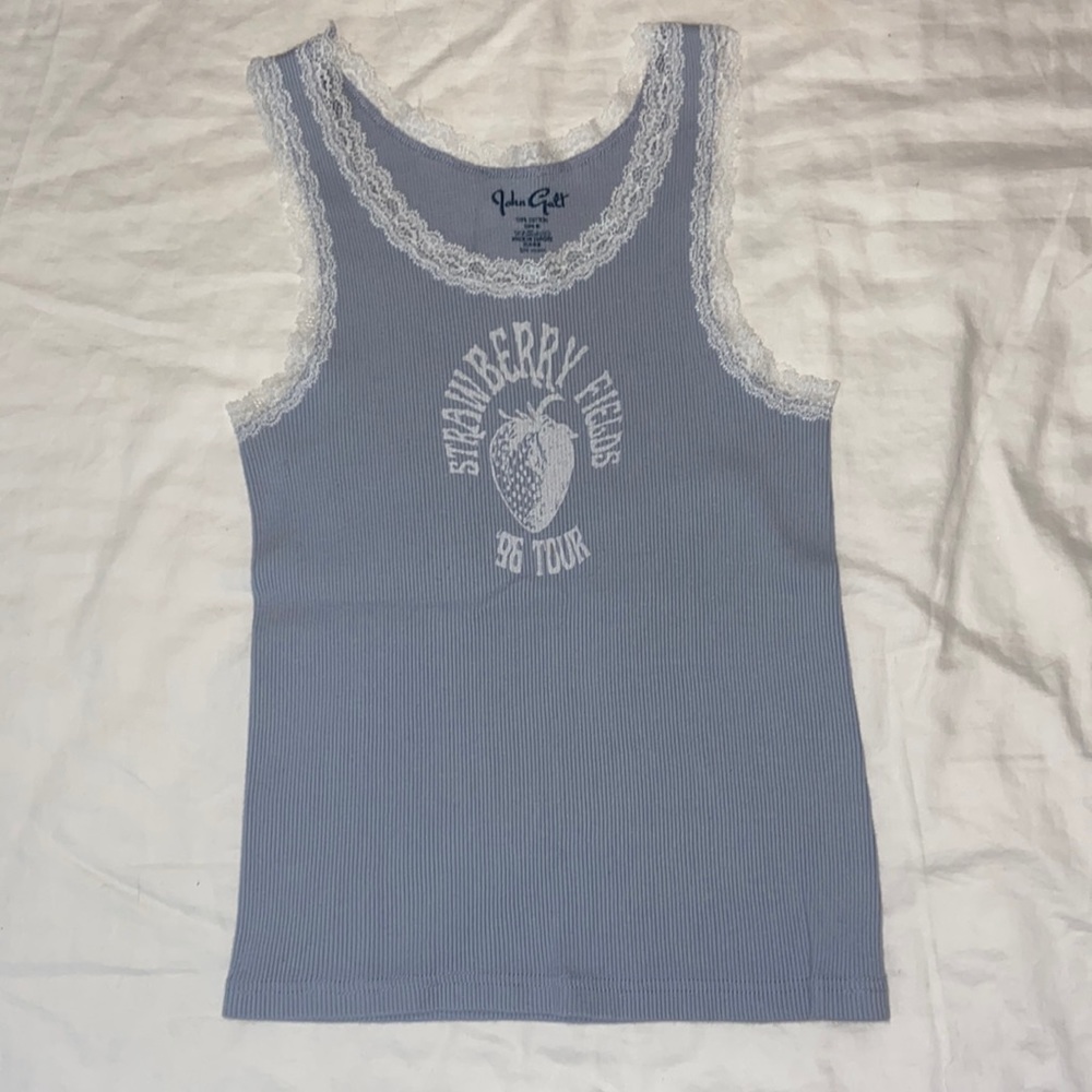brandy meville lace tank top